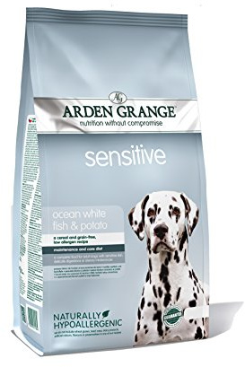 Arden Grange Sensitive Adult Dry Dog Food Grain Free with Fresh Ocean White Fish and Potato, 2 kg