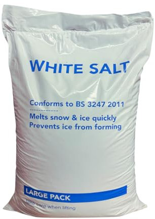 25 KG Bag Rock Salt for Keeping DRIVEWAYS and Paths Clear of ICE/Snow by LEAP HORSE