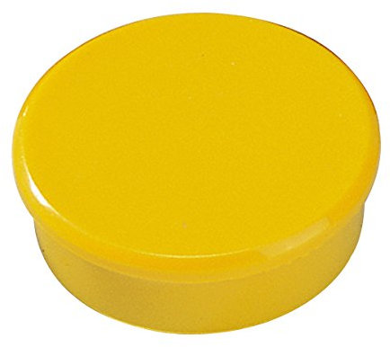 Dahle Bürotechnik Magnet 38 mm Ø gelb Dahle 04.95538, Höhe 13,5 mm