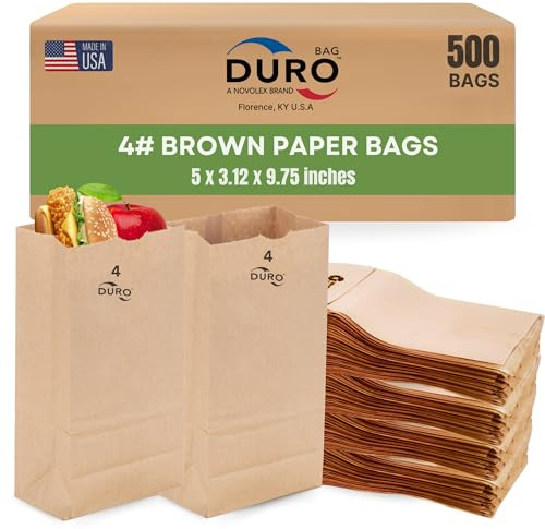 Duro Bag 4# Dubl Life SOS Bag 30# Recycled Kraft FSC (500 Pack)