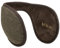 McBURN Oreillettes Herringbone Femme/Homme - cache-oreilles chevrons avec doublure automne-hiver - taille unique marron