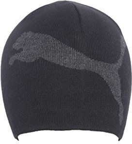 PUMA Mütze Big Cat Beanie, Black-Dark Gray Heather, One Size