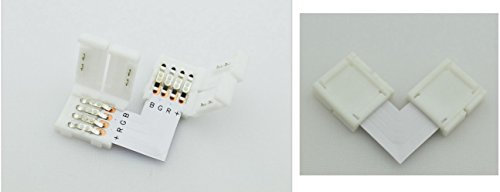 tecnostore® 2 x connecteur bande LED RGB + raccord à l unir Câble bobine Fermer 5050