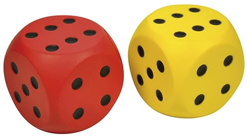 EDUPLAY 130-087 Knautschwürfel, 6 cm (Farbe zufällig, 1 Stück)
