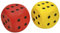 EDUPLAY 130-087 Knautschwürfel, 6 cm (Farbe zufällig, 1 Stück)