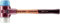 Simplex Schonhammer, TPE-soft / Superplastik; mit Tempergussgehäuse und hochwertigem Holzstiel | D=60 mm | 3017.060