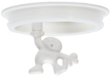 Alessi Deckel für Küchendose AMDR0, Edelstahl, weiß, 24 x 15 x 24 cm