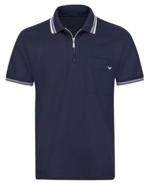 Trigema Herren Poloshirt mit Reißverschluss