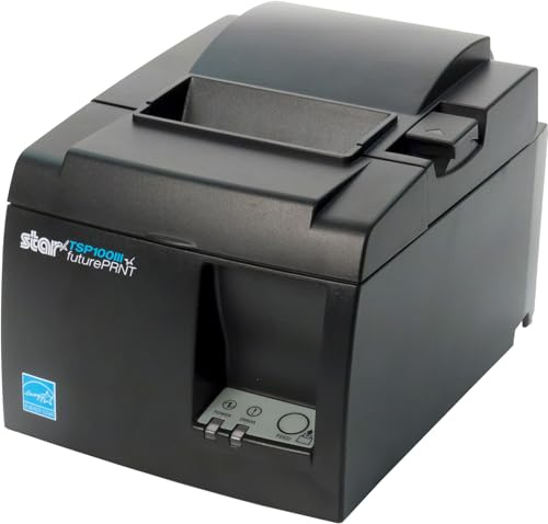 Star Micronics TSP143IIIBI GY US Thermodirektdrucker, mobiler Drucker, 203 x 203 DPI, POS-Drucker (direkte Wärme, mobiler Drucker, 203 x 203 DPI, 250 mm/Sek, 8,3 cm, 8 cm)