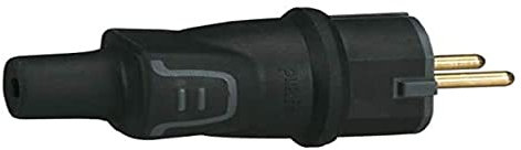 Clavija aerea de goma 16A negra Legrand 50342