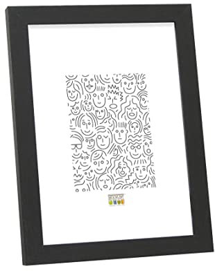 Deknudt Frames S44CF2 Basic Cadre Photo Bois/MDF Noir Fin 10 x 15 cm