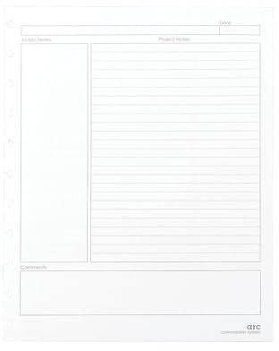 Staples? Arc Notebook Project Planner Filler Paper, Letter-sized, White, 50 Sheets by Staples