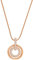 Swarovski Pendente da Donna Circle, Bianco, Placcato Oro Rosa