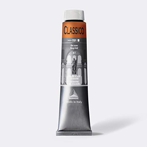 Maimeri Classico Oil Color - Deep Gold, 200 ml tube