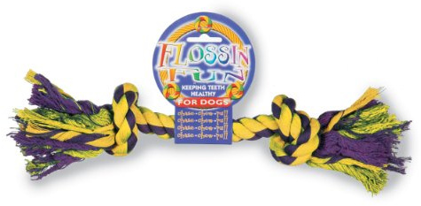 HAPPYPET Nuts for Knots 2 Knot Rope Dog Toy, Medium | Two-knot cotton rope dog toy, medium – for fetch and tug, helps clean teeth and gums