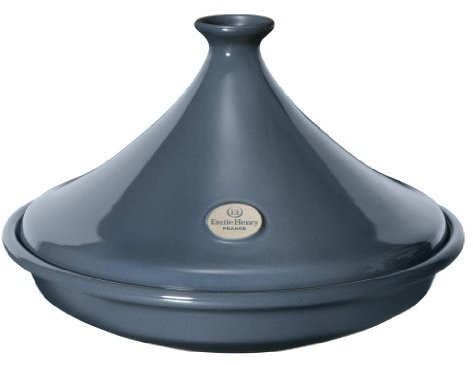 Emile Henry 975532 Tajine Céramique Flame Coloris Bleu Pavot 2,5 L Diamètre: 32 cm 6/8 Personnes