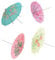 amscan 40117 Regenschirm-Dekopicker, 20er Pack, Bunte Schirmchen, 10cm