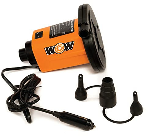 Wow Mundial de Deportes Acuáticos, 13 – 4020, 12 V DC Salida de Alta Potencia Bomba de Aire, 3 adaptadores universales