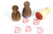 Stemplino® Ministempel® - Motiv: Kerstin Kuh - 12mm Durchmesser - Holzstempel - Serie 10 - Tier Schule Kinder Stempel Bullet Journal Kuh Stempel