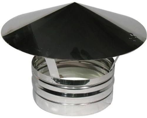 DianKamin 412-466-250 Terminale in Acciaio per canne fumarie 250mm, Multicolore