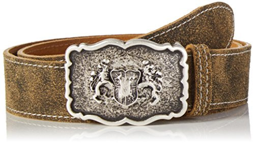 Werner Trachten Unisex Gürtel Trachtengürtel, Braun (Braun Lr 101), 85 (Manufacturer Size:85)
