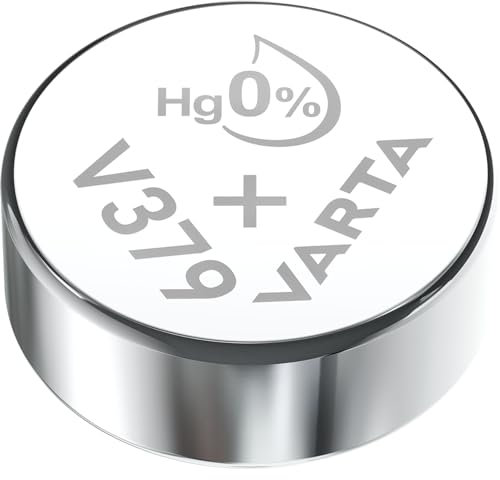 VARTA Batterien V379/SR63 Knopfzelle, 1 Stück, Silver Coin, 1,55V, für elektronische Kleingeräte - Uhren, Autoschlüssel, Fernbedienungen, Waagen