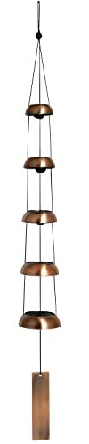 Woodstock Tempelglocken Quintett Kupfer Windspiel [Gartenartikel]