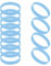 GOGO 12 Pezzi di Braccialetti di Gomma per Bambino, Braccialetti in Silicone, Accessori per Feste, Braccialetto Elastico Multicolore - Cambridgeblue