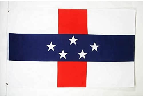 AZ FLAG - Flagge Niederländischen Antillen - 150x90 cm - Holländische Fahne 100% Polyester mit Messing-Ösen - 110g