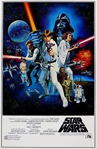 Star Wars. 1x Retro Sci-Fi Filmposter, verschiedene Größen., A4 Size 21 x 29 cms