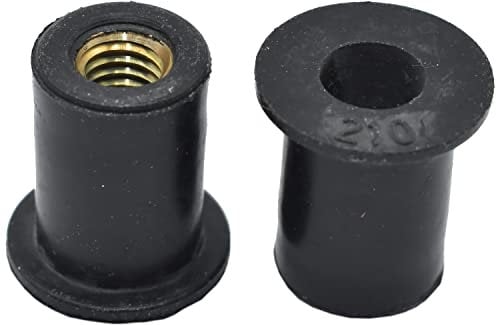 M5 Rubber RUB NUT RUBNUT - Threaded Brass Insert Rivet NUT -(25)