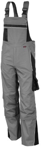 QUALITEX WORKWEAR Latzhose PRO, schwarz/grau, Gr. 54