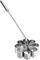 IBILI 774300 Backform Blumenrosette gewinkelt 9x3 cm aus Edelstahl, Silber, 15 x 9 x 3 cm