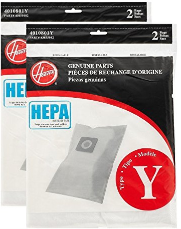 Hoover Type Y HEPA Filter Bag, Set of 4 Bags