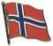 Flaggen-Pin vergoldet : Norwegen