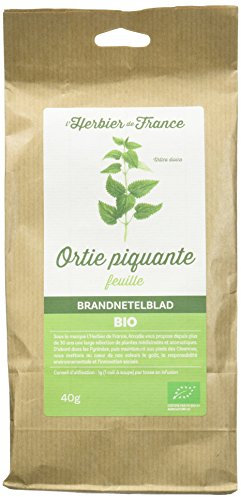 L'Herbier de France Ortie Piquante Feuilles Bio Sachet Kraft 40 g