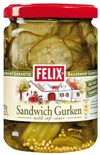 Felix Sandwich-Gurken mild, süß-sauer - 570gr