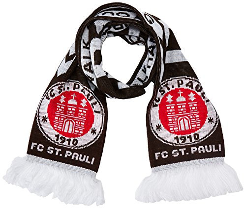 St Pauli Schal braun/weiß - eine Größe