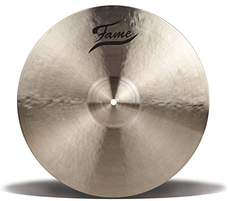 Fame Masters B20 Crash 17 Zoll Becken, Handgehämmert in Türkei, B20 Bronze, Medium Stärke, Traditional Finish, Ausgewogener Warmer Sound