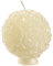 Kerze Rosenkugel,6 cm ,creme