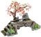 CLASSIC Wood Bridge with Plants Aquarium Ornament 320mm