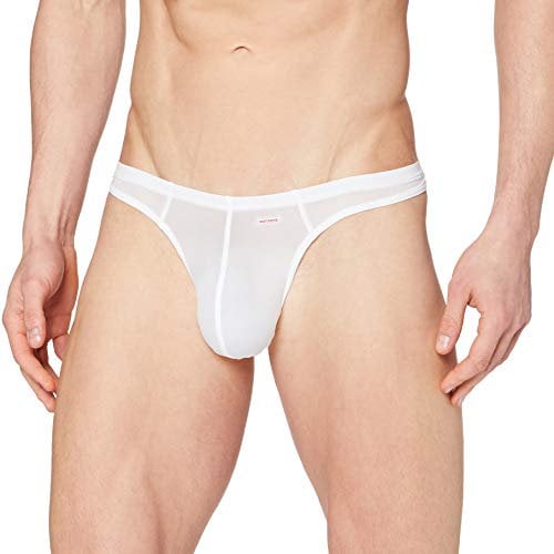 Olaf Benz Underwear, RED 0965 Mini String, White, Men's Size L, Pack of 1