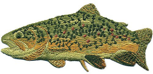 Aufnäher - Fisch - 04675 - Gr. ca. 9,5 x 4 cm - Patches Stick Applikation