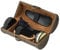 eBuyGB 5 Piece Luxurious Shine Polish Kit Shoe Bag, Black