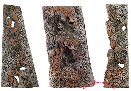Unbekannt Aquarium 3 D Rückwand Set Riff für Becken 80x40cm