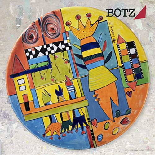Botz 1 Liter Acryl Porzellanfarbe, 6er Sortiment, Matt, Indoor, Erwachsener, 15-20 qm/L (161.5-215.3 ft/L), Porzellanma