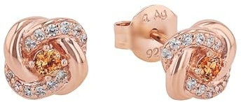 amor Ohrstecker für Damen, Sterling Silber 925, Zirkonia