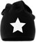 MoonWorks Coole Beanie aus weichem Jersey mit Stern Star Full, Bedruckte Mütze für Herren und Damen, schwarz Unisize