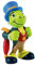 Bullyland 12397-Figura di Gioco, Walt Disney Pinocchio, Jiminy Grille, Circa 5,5 cm di Altezza, Figura Dipinta a Mano, Senza PVC, per Far Giocare i Bambini con la Fantasia, Colore Variegato, 12397