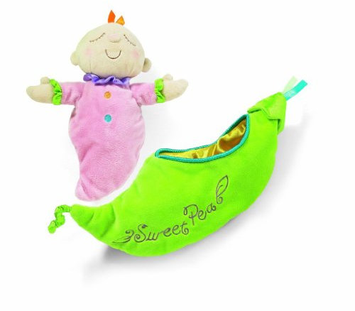 Manhattan Toy Snuggle Pod Sweet Pea Erstes Babypuppe mit gemütlichem Schlafsack für Alter von 6 Monaten und mehr